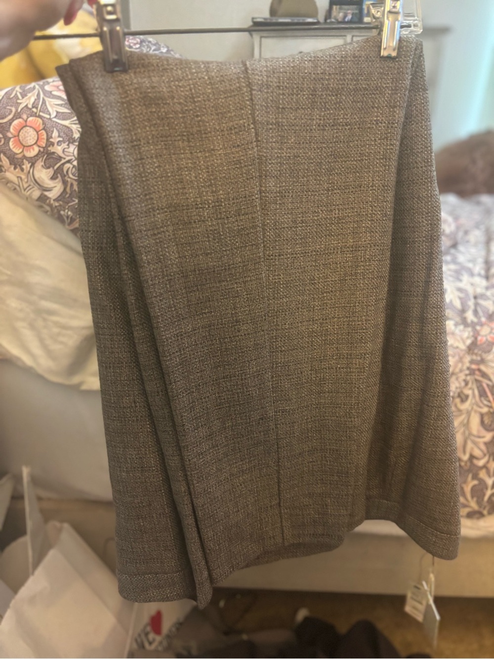 Talbots Classic Gray Brown wool slacks New